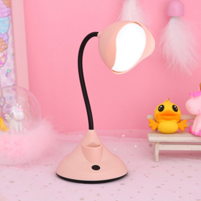 LED Table Lamp Kids Desk Light College Dorm Bedroom Study Reading Sleeping Bedside Office USB Rechargeable Eye Protection Gifts