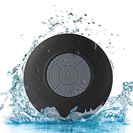 Bluetooth Speaker Portable Waterproof Wireless Handsfree Speakers, for Showers, Bathroom, Pool, Car, Beach & Outdoor BTS-06