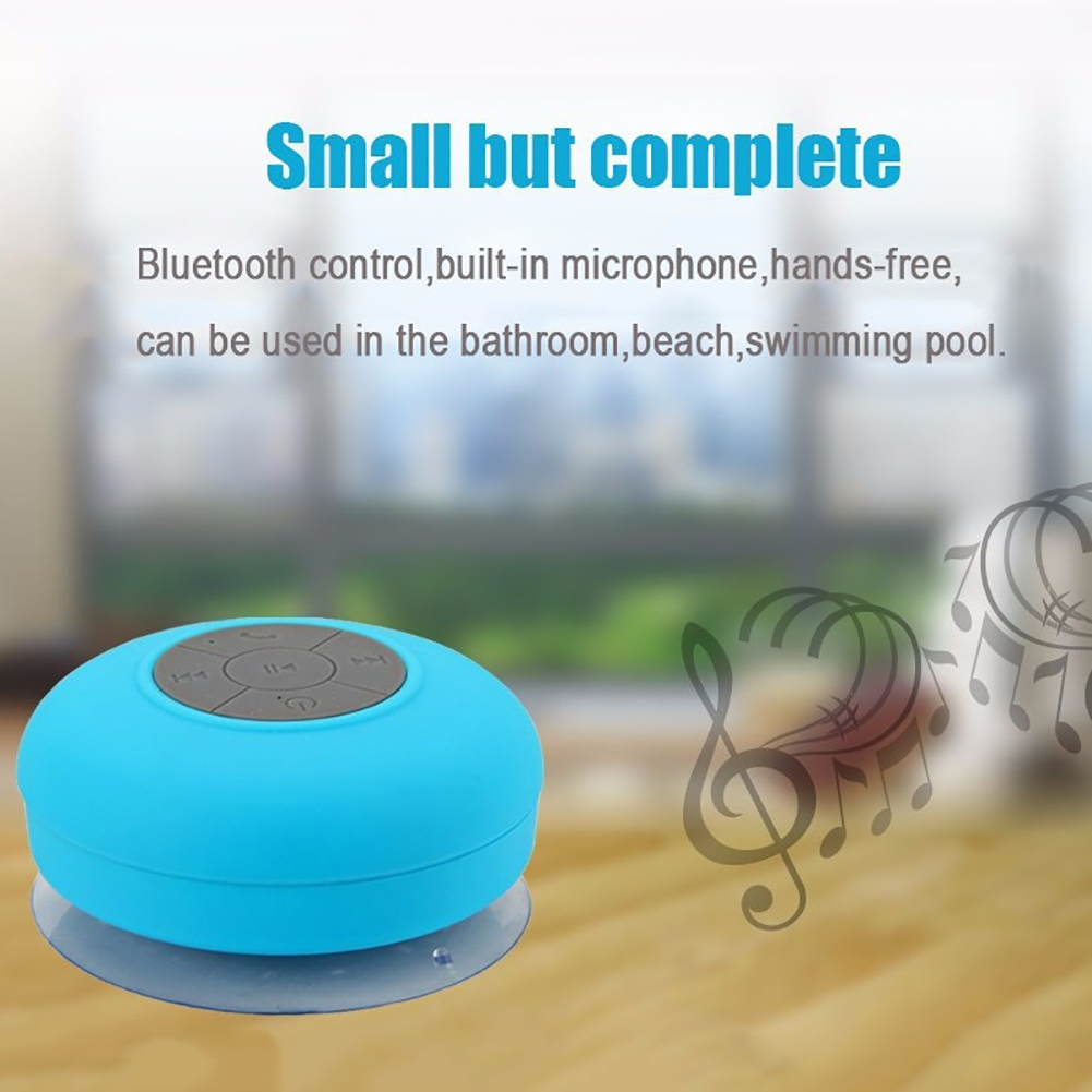 Bluetooth Speaker Portable Waterproof Wireless Handsfree Speakers, for Showers, Bathroom, Pool, Car, Beach & Outdoor BTS-06