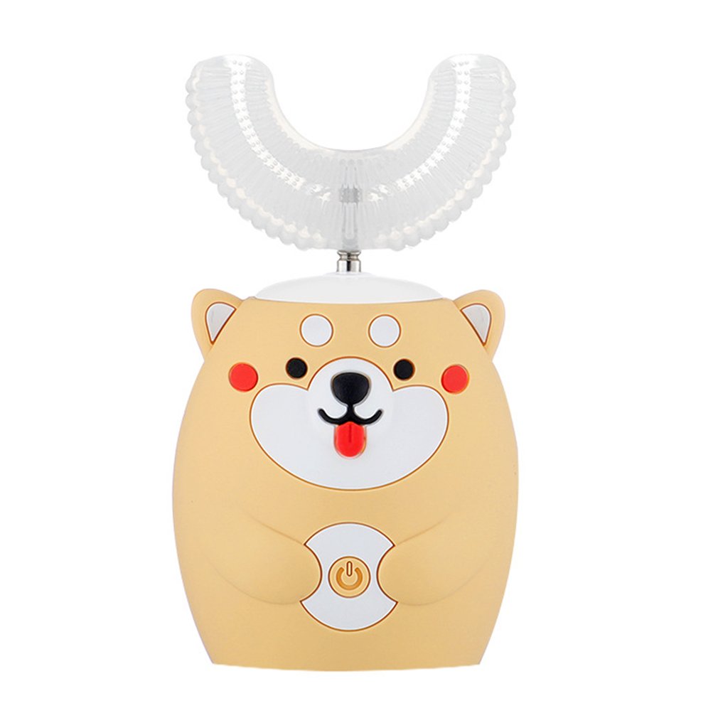 Children's Electric Toothbrush Type Degree Automatic Teeth Cleaner Waterproof Children's Toothbrush Voice Type