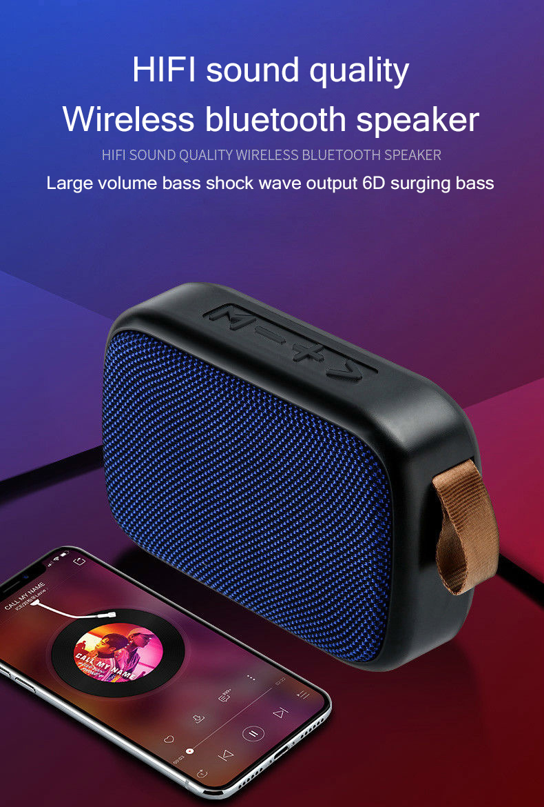 B02 Wireless Bluetooth Speaker Mini Subwoofer Support TF Card Small Radio Player Outdoor Portable Sports Audio Support 16GB