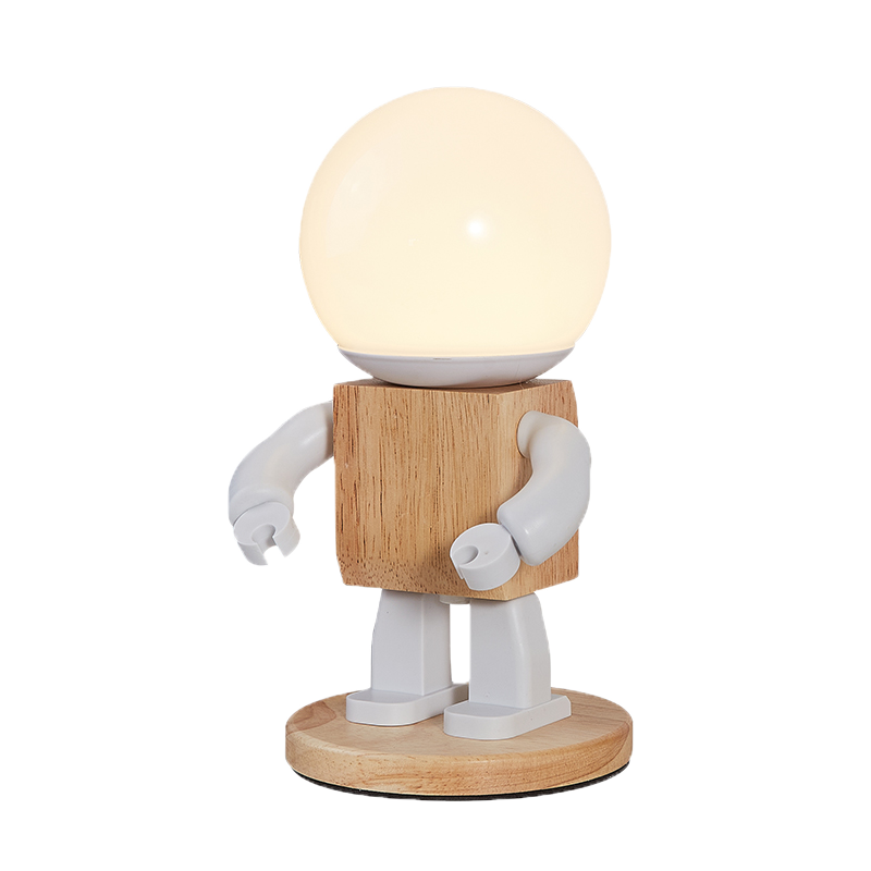 Nordic Desk Lamp Boys Bedside Modern Robot Table Lighting Living Room Bedside Decoration Read Night Sleep Lamp Children's Lights