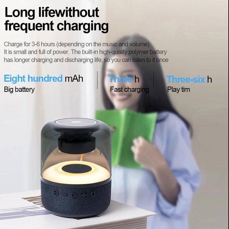 Speaker Fashion LED Flashing Light BT Speaker Soundbar Portable Speakers Support FM AUX USB TF Card JY02
