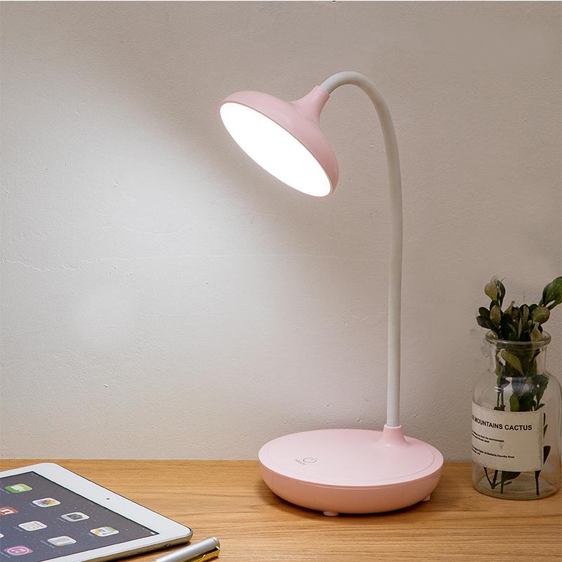 3 Modes Desk Lamp Dimmable Touch LED Table Light Home Bed Side USB Charging Office Table Night Light Eye-protect Study Lamp