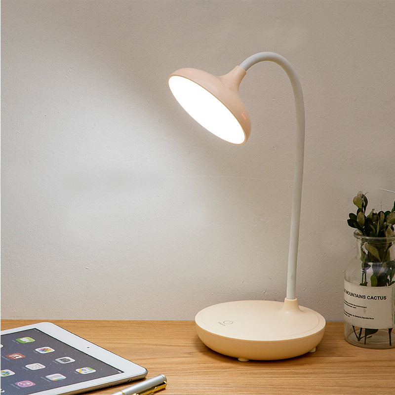 3 Modes Desk Lamp Dimmable Touch LED Table Light Home Bed Side USB Charging Office Table Night Light Eye-protect Study Lamp