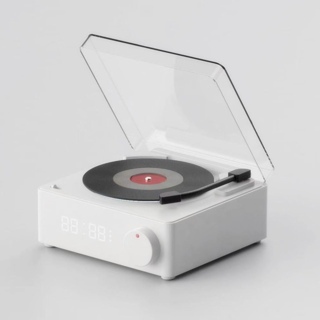 Bluetooth Alarm Clock Speaker Phonograph Small Sound Card Atomic Bluetooth Speaker