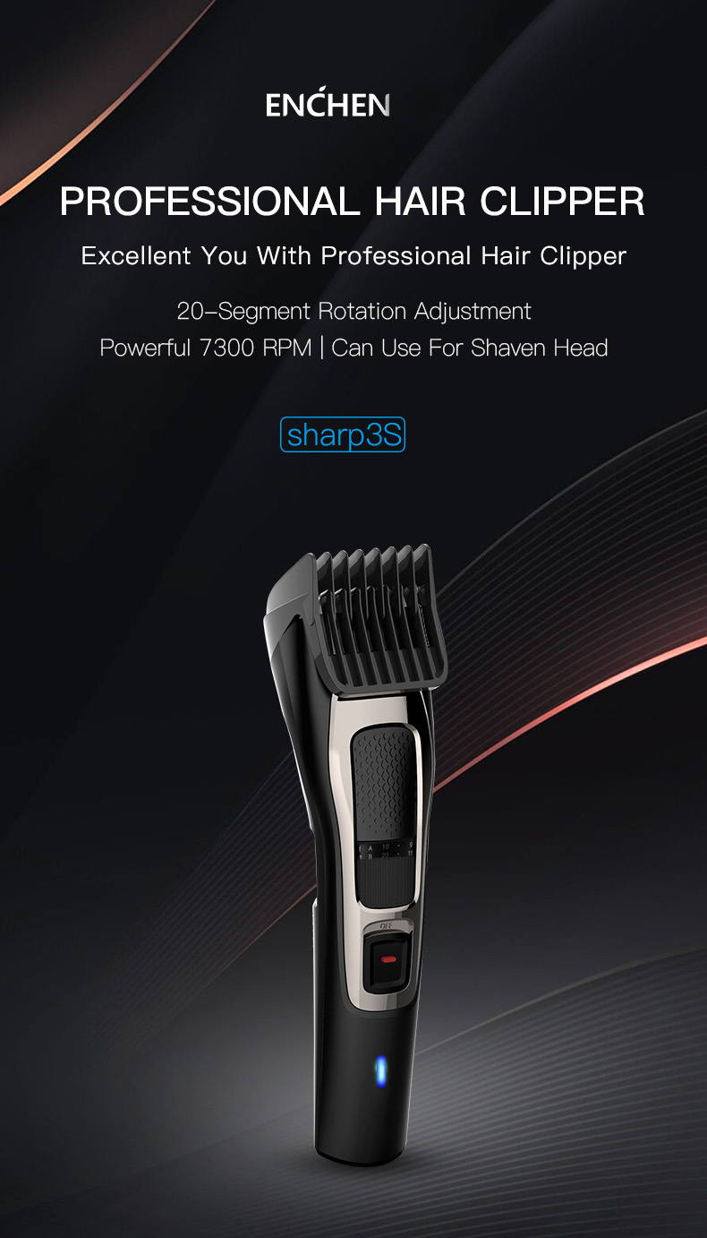 Men's Electric Hair Clipper Kit Barber Professional Cordless Hair Trimmer Self Haircut Machine With Limit Combs