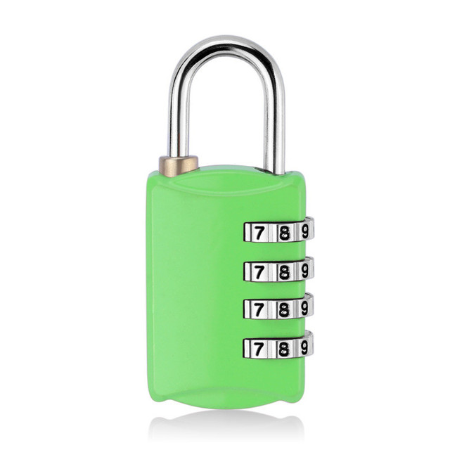 New Luggage Travel Lock 4 Dial Digit Password Lock Suitcase Luggage Code Password Lock Security Padlock Lock of Gym/Bag
