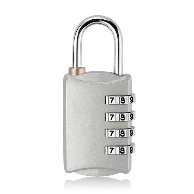 New Luggage Travel Lock 4 Dial Digit Password Lock Suitcase Luggage Code Password Lock Security Padlock Lock of Gym/Bag