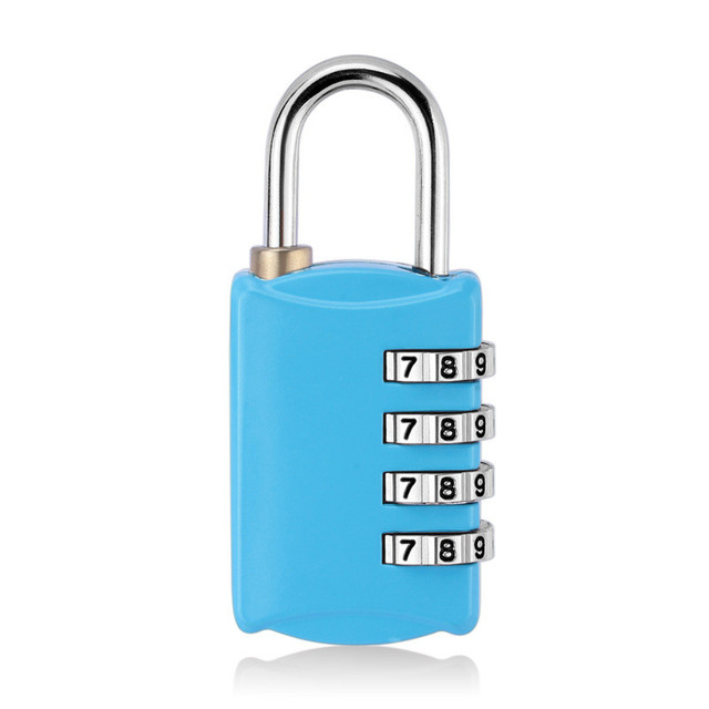 New Luggage Travel Lock 4 Dial Digit Password Lock Suitcase Luggage Code Password Lock Security Padlock Lock of Gym/Bag