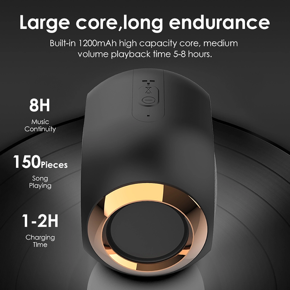 Portable Outdoor X6 TWS Waterproof Bass USB TF Card Microphone BT Speaker Mini Wireless Speakers Bluetooth