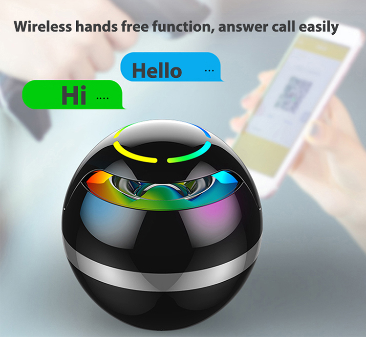 Metal Mini Wireless Blue Tooth Speaker Portable Small Pocket Speaker with Voice Dialogue Speaker Bluetooth