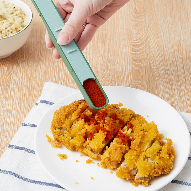Adjustable Scale Measuring Spoon Double-headed Kitchen Baking Salt Control Measuring Tools Spoon Milk Powder Quantitative Spoon