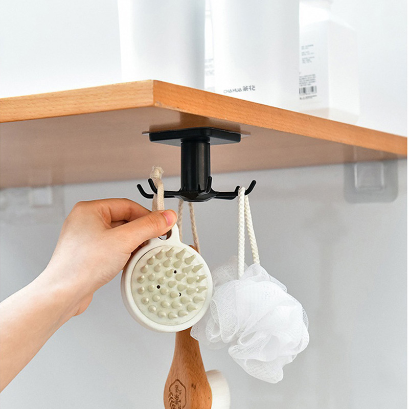 Kitchen Cupboard Closet Organizer Gadgets Spatula Utensils Storage Rack Wardrobe Key Jewelry Hanger Hooks Bathroom Cabinet Items