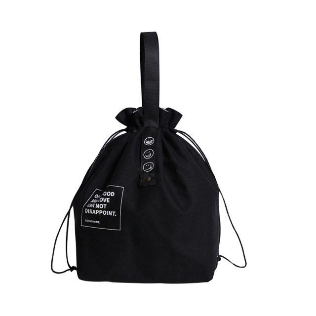Portable Women's Bag Lunch Box Canvas Thermal Insulation Box Handbag