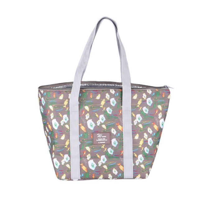 Floral Printing Thermal Insulated Lunch Bag For Women Girls Portable Carry Tote Cooler Lunch Box Handbag