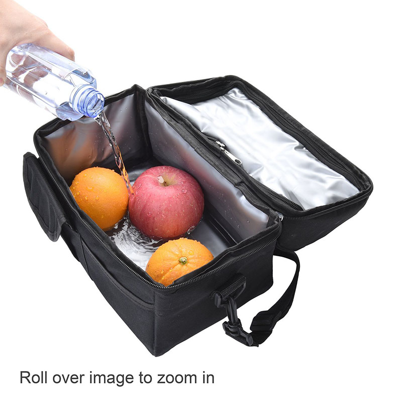 Lunch Bag Reusable Insulated Thermal Bag Women Men Multifunctional 8L Cooler and Warm Keeping Lunch Box Leakproof Waterproof Handbag