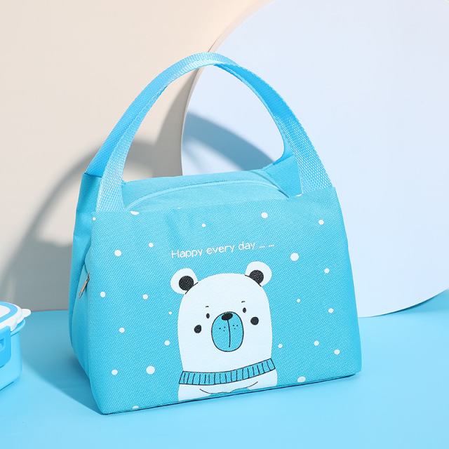 Cartoon Insulated Lunch Bag Portable Thermal Lunch Box Picnic Supplies Bags Large Capacity Handbag