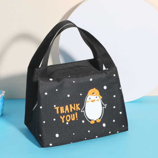 Cartoon Insulated Lunch Bag Portable Thermal Lunch Box Picnic Supplies Bags Large Capacity Handbag