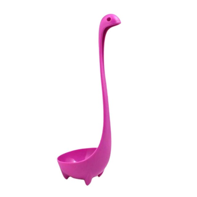 Creativity Dinosaur Soup Spoon Food Grade PP Long Handle Vertical Spoon Cooking Kitchen Cooking Stirrer Spoon Kitchen Supplies