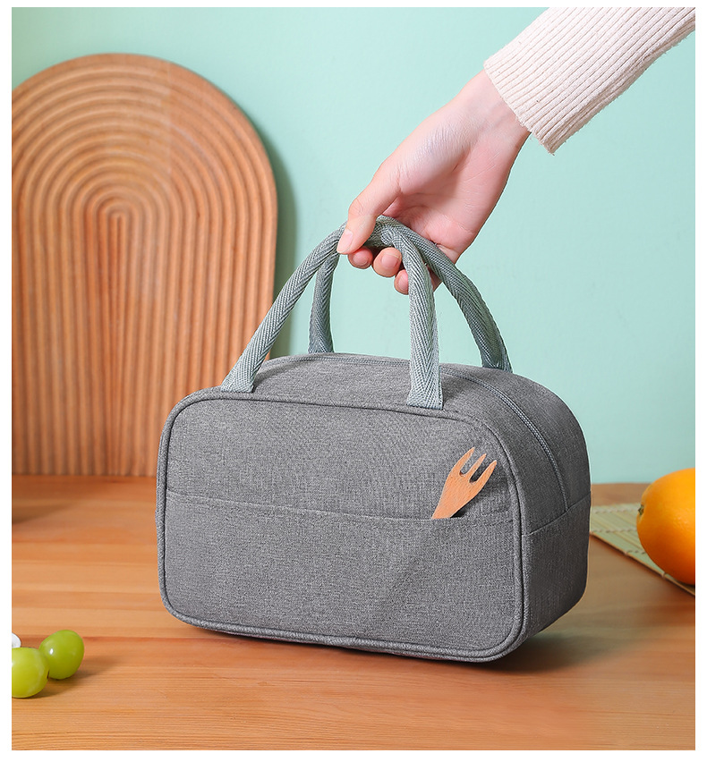 Cooler Bags Waterproof Nylon Handbag Portable Zipper Thermal Lunch Bag Insulated Lunch Box Tote Food Picnic Bags