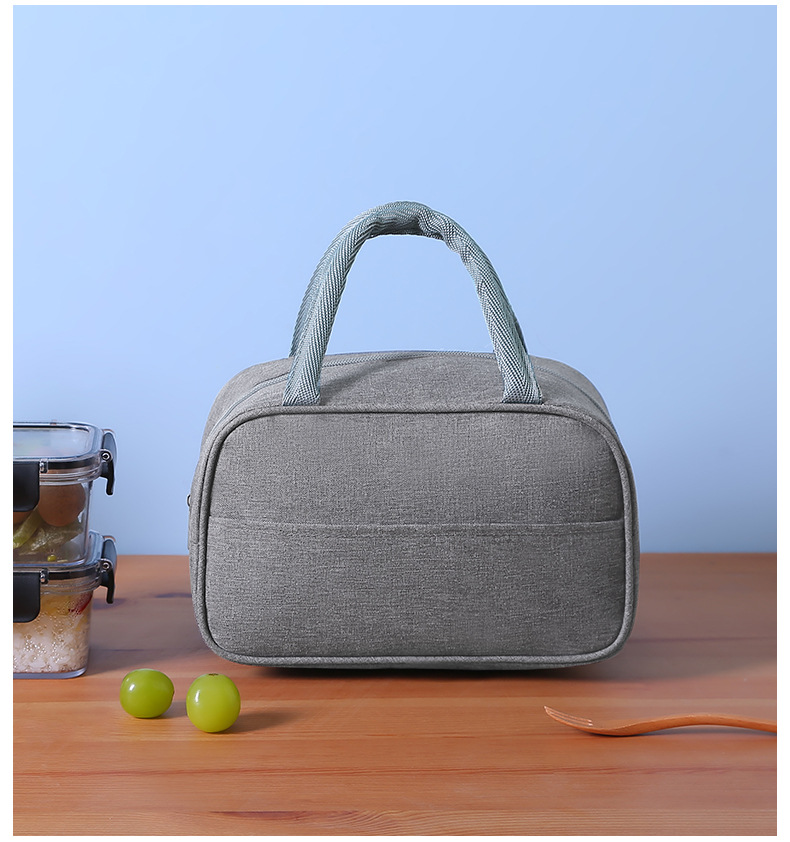 Cooler Bags Waterproof Nylon Handbag Portable Zipper Thermal Lunch Bag Insulated Lunch Box Tote Food Picnic Bags