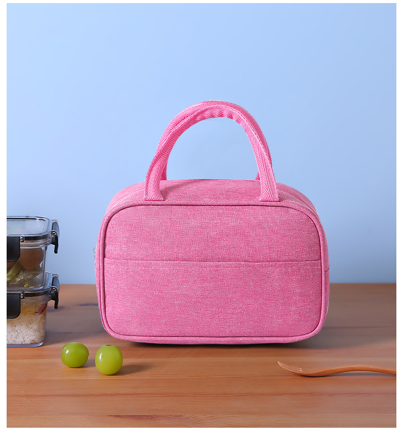 Cooler Bags Waterproof Nylon Handbag Portable Zipper Thermal Lunch Bag Insulated Lunch Box Tote Food Picnic Bags