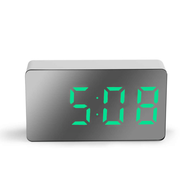 LED Mirror Table Clock Digital Alarm Snooze Display Time Night Light  Desktop USB Clock Digital Home Decor Gifts for Children