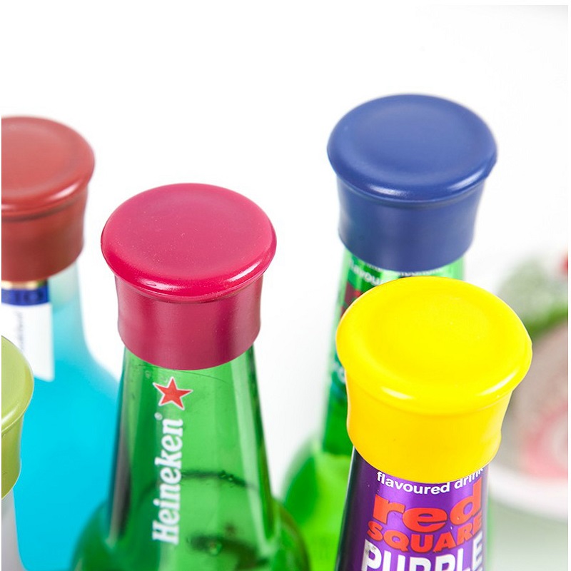 1Pcs Silicone Wine Stoppers Leak Free Wine Bottle Sealers for Red Wine and Beer Bottle Cap Kitchen Accessories Gadgets