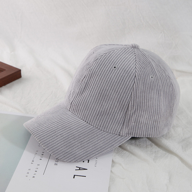 New Spring Summer Women Corduroy Cap Embroidery Baseball Hat Men Outdoor Fashion Adjustable Sun Hat
