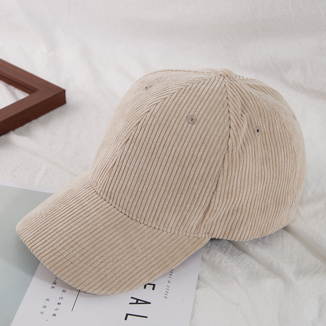 New Spring Summer Women Corduroy Cap Embroidery Baseball Hat Men Outdoor Fashion Adjustable Sun Hat