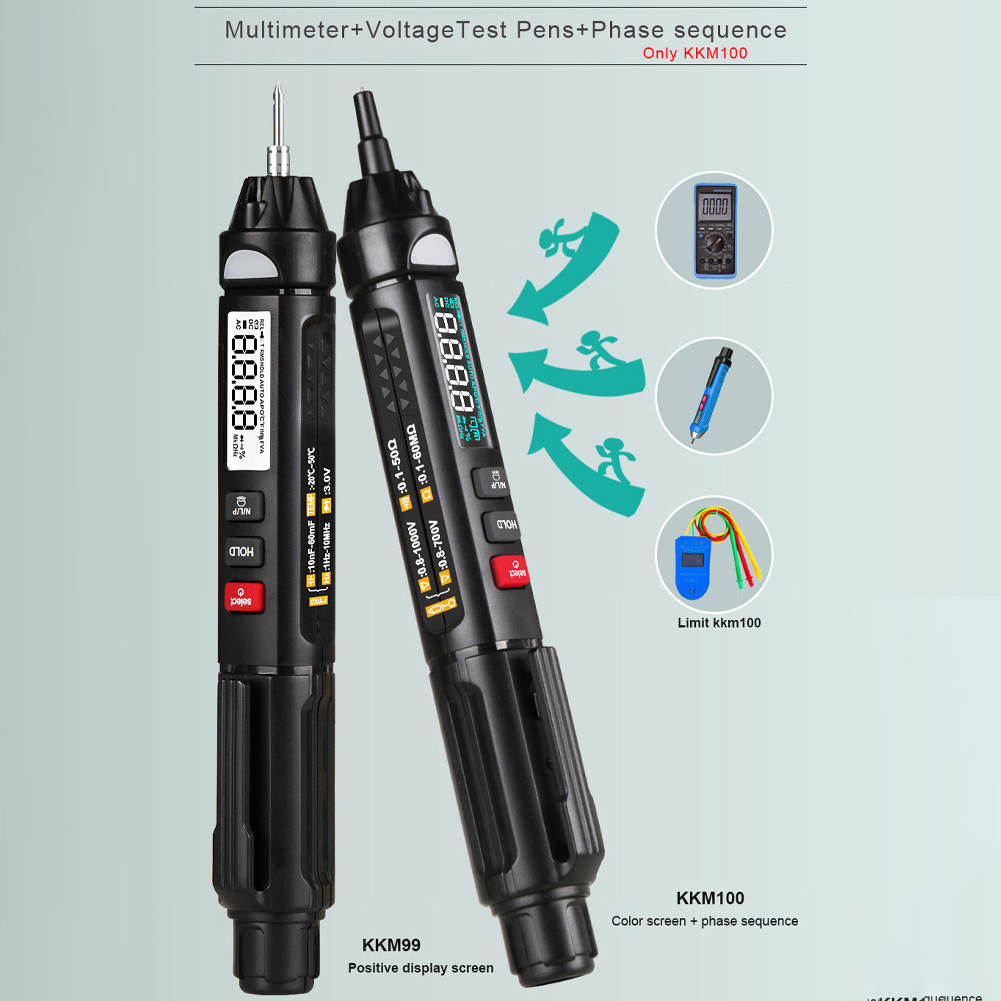 Mini Portable Intelligent Multimeter Pen 6000 True RMS Digital Multimeter AC/DC Current Voltage Measurment Meter Tool
