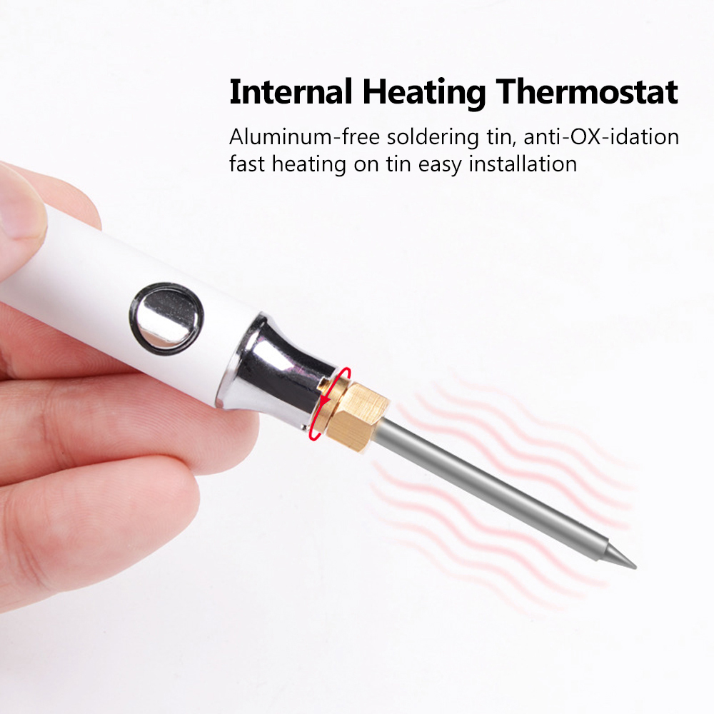 USB 5V 8W Electric Powered Soldering Iron Adjustable Temperature Range 330-450 Electric Soldering Irons Kit With Stand