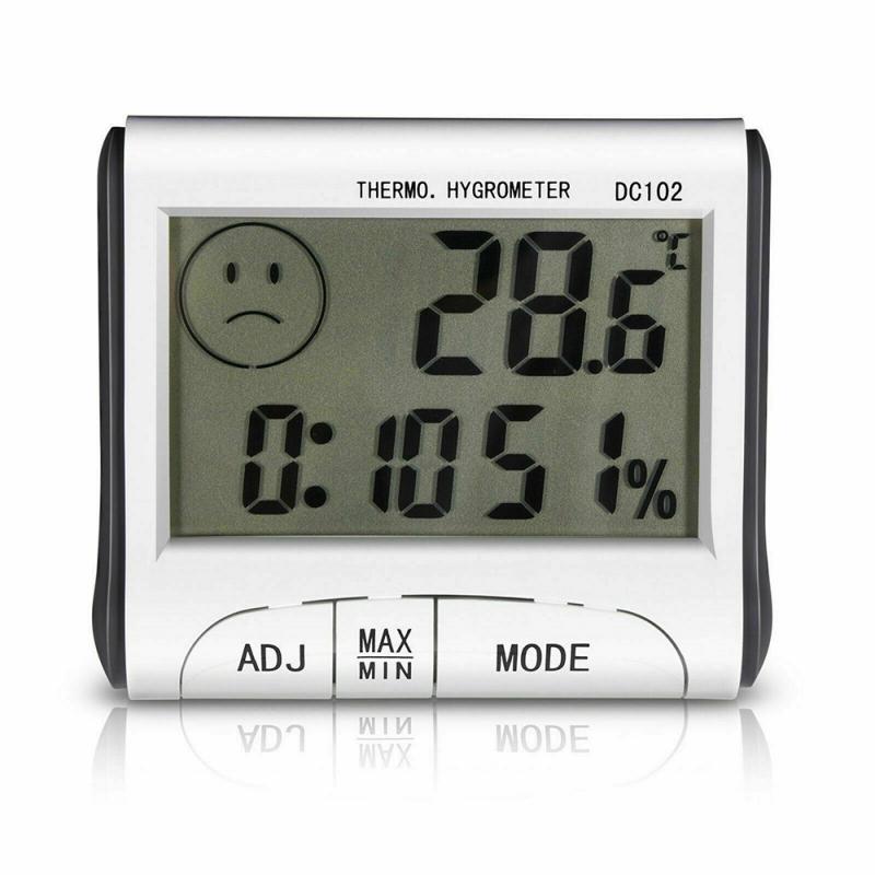 1 PC Mini Digital Thermometer Humidity Meter Room Temperature Indoor LCD Hygrometer DC102 Kitchen Tools ℃/℉ Changeable TSLM1