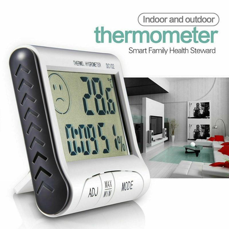 1 PC Mini Digital Thermometer Humidity Meter Room Temperature Indoor LCD Hygrometer DC102 Kitchen Tools ℃/℉ Changeable TSLM1