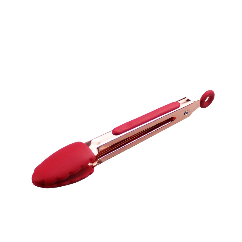 Silicone BBQ Grilling Tong Food Tong Stainless Steel Kitchen Tongs Non-slip Cooking Clip Clamp BBQ Salad Tools Grill Kitchen