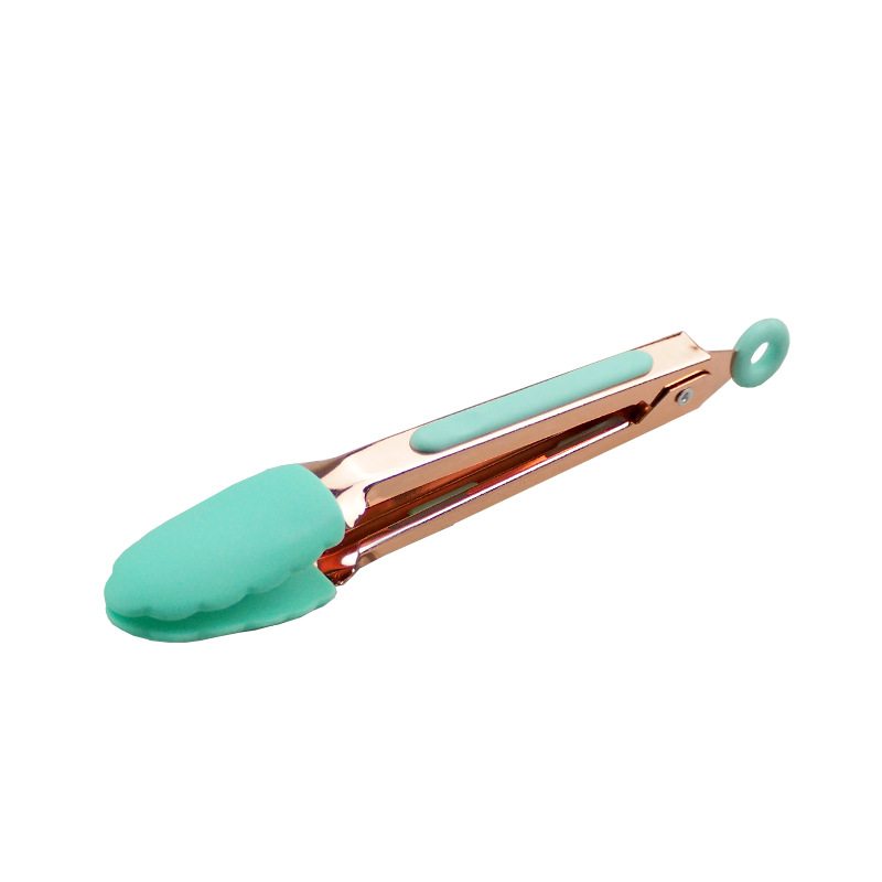 Silicone BBQ Grilling Tong Food Tong Stainless Steel Kitchen Tongs Non-slip Cooking Clip Clamp BBQ Salad Tools Grill Kitchen