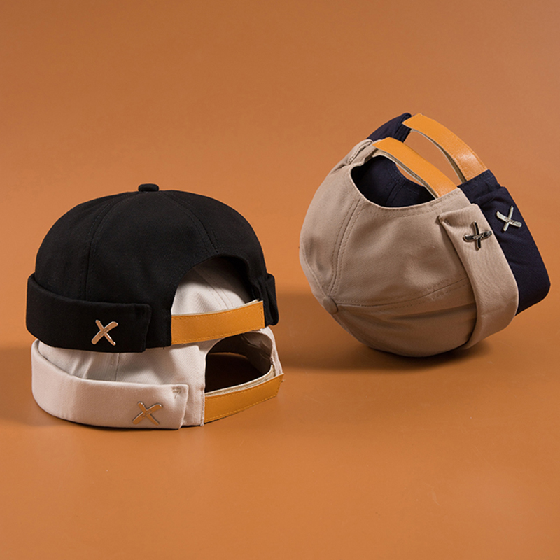 Fashion Street Wear Beanies Landlord Hat Women Men Hip-hop Brimless Skull Loop Beanie Sailor Melon Hat Caps New