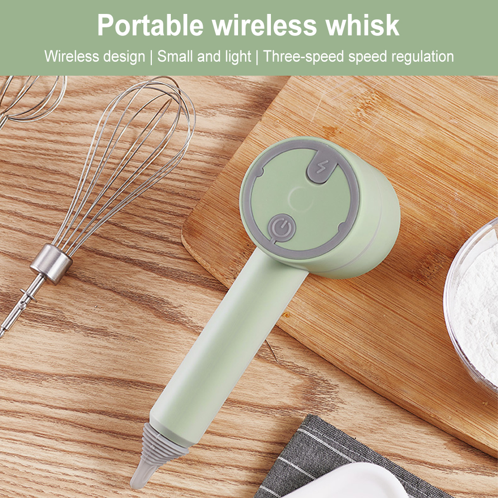 1200mAh Wireless Electric Hand-Held Whisk USB Charging And Convenient Mini Blender For Baking Room Home Kitchen Accessories