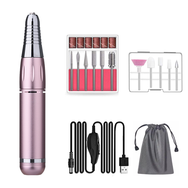 Electric Nail Drill Machine 30000 RPM Mill for Manicure Nail File Pedicure Cutter USB Charging Nail Sander Nail Art Tools