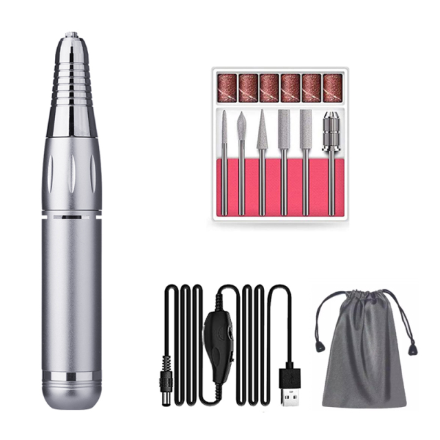 Electric Nail Drill Machine 30000 RPM Mill for Manicure Nail File Pedicure Cutter USB Charging Nail Sander Nail Art Tools