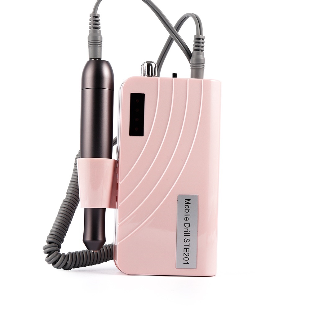 Portable Rechargeable Nail Drill Machine 24W 30000RPM Manicure Machine Electric Nail File Nail Art Tools Set for Nail Drill Bits