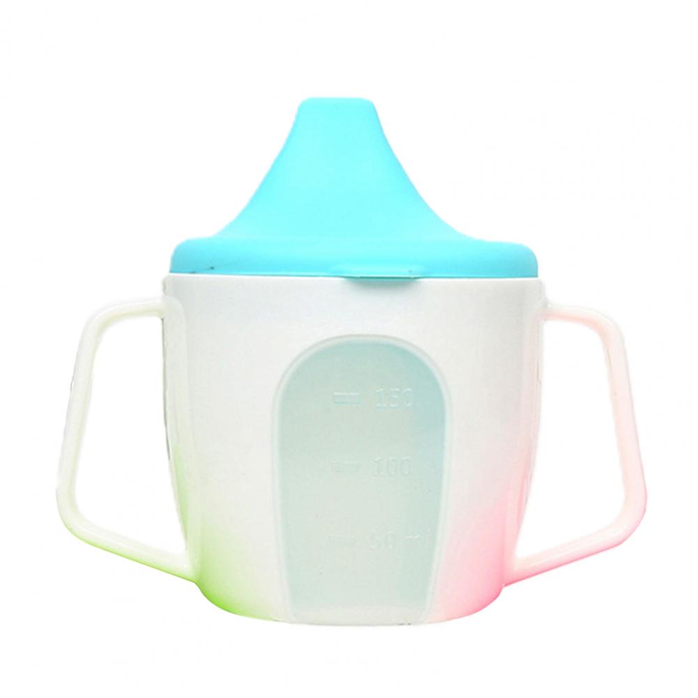 PP Infant Sippy Mug Goods Baby Cup with Handles Drinking/ Water Bottle for Children Mug for Home Duckbill Mouth Shape