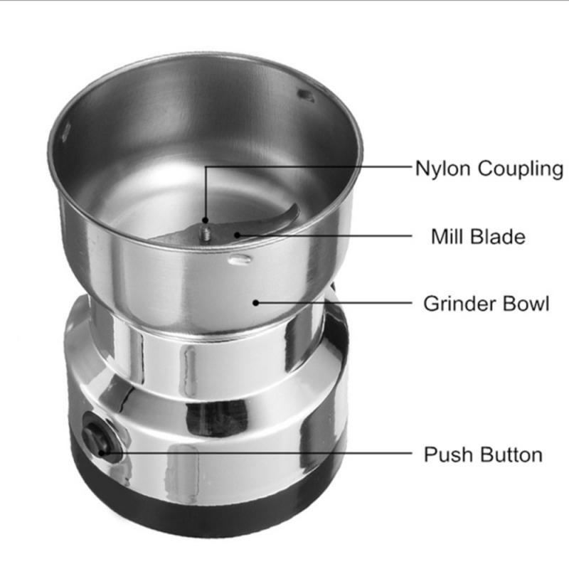Electric Coffee Grinder Kitchen Grain Nut Bean Spice Grinder Electric Multi Functional Household Coffee Grinder