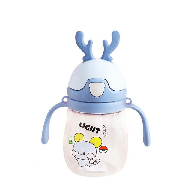 370ML Sippy Cup Double-handle Spill Proof Portable Baby Learner Cup for Newborns Baby Feeding Accessories Water Milk Bottle