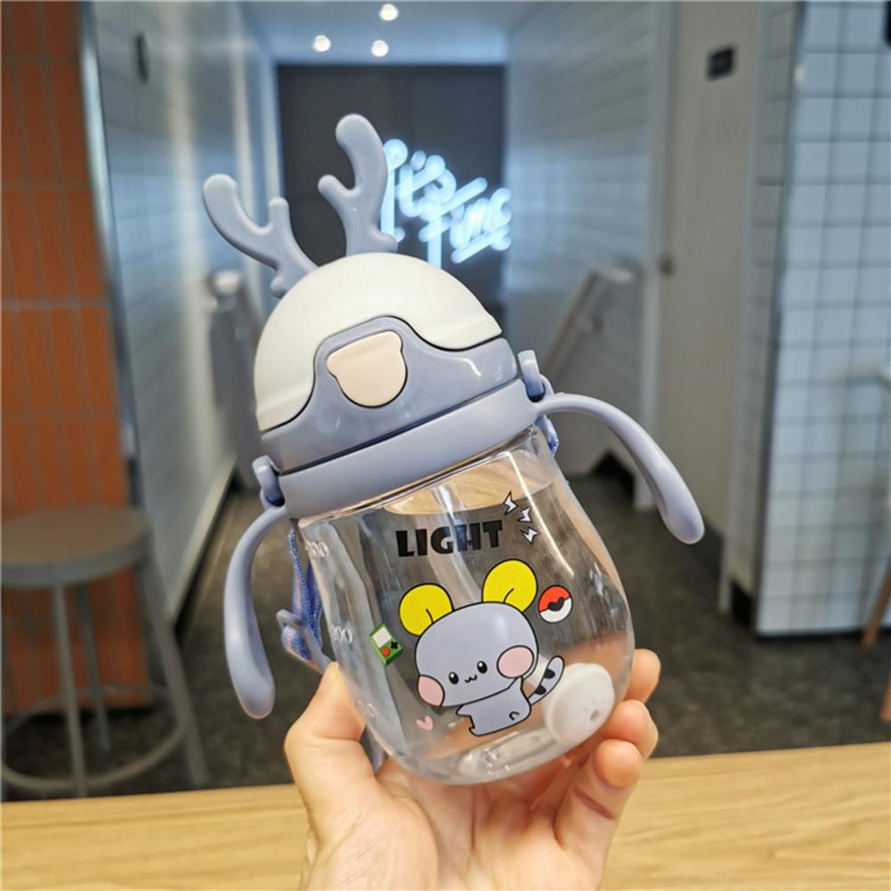 370ML Sippy Cup Double-handle Spill Proof Portable Baby Learner Cup for Newborns Baby Feeding Accessories Water Milk Bottle