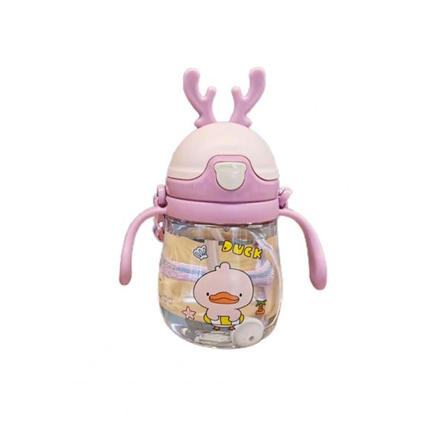370ML Sippy Cup Double-handle Spill Proof Portable Baby Learner Cup for Newborns Baby Feeding Accessories Water Milk Bottle