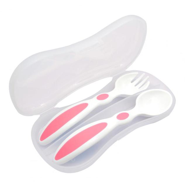 Baby Utensils Toddler Learning Feeding Spoon Babies Gadgets Short Handle Feel Temperature Feeder Tableware for Dishes