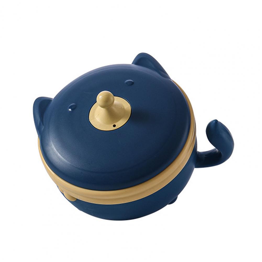 400ML Lovely Baby Bowl Cartoon Shape Temperature Control Eco-friendly Removable Kids Feeding Suction Bowl for Grow up