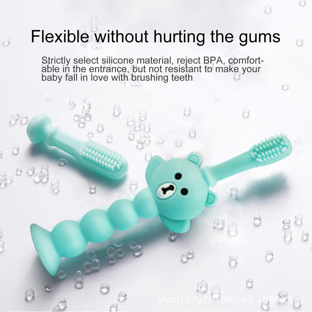 Creative Baby Toothbrush Cartoon Handle Oral Care Non-slip Kids Mouth-Cleaning Manual Toothbrush Toddler Cleaning Supplies